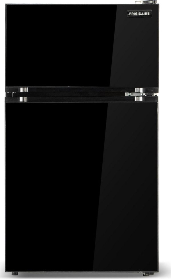 Frigidaire, 3.1 Cu. Ft. Refrigerator, Glass Two Door, Black