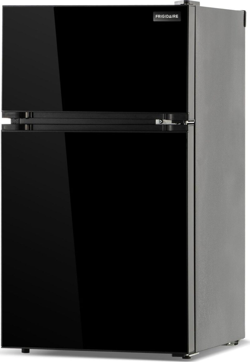 Frigidaire, 3.1 Cu. Ft. Refrigerator, Glass Two Door, Black - Image 2