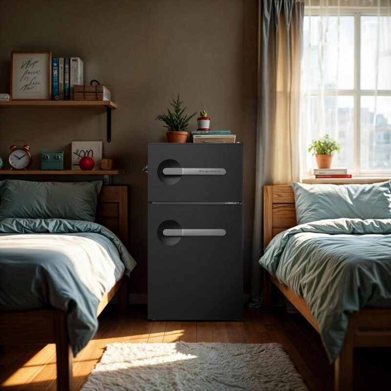 Frigidaire 3.1 cu. ft., 2 door with side bottle opener-W18.9 xL20.55 xH:33.54 (Black) - Image 6