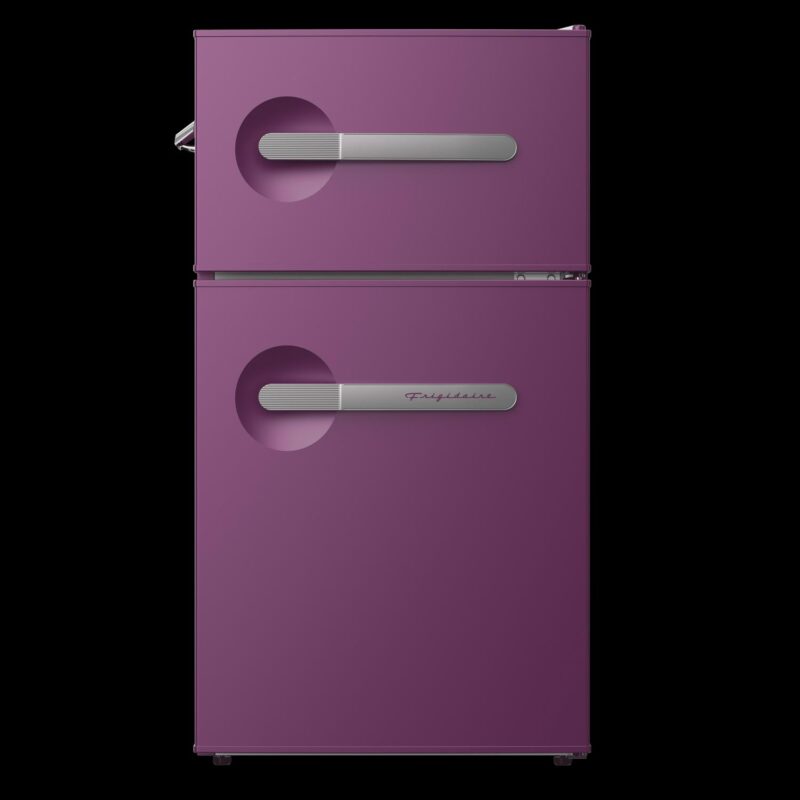 Frigidaire 3.1 cu. ft., 2 door with side bottle opener-W18.9 xL20.55 xH:33.54 (Plum)