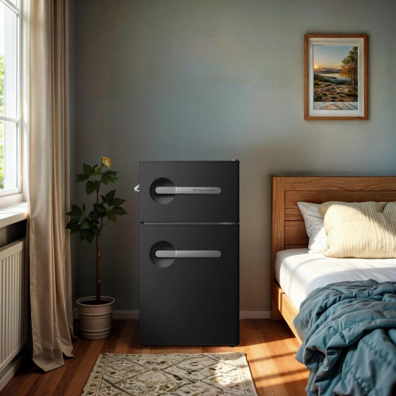 Frigidaire 3.1 cu. ft., 2 door with side bottle opener-W18.9 xL20.55 xH:33.54 (Black) - Image 5