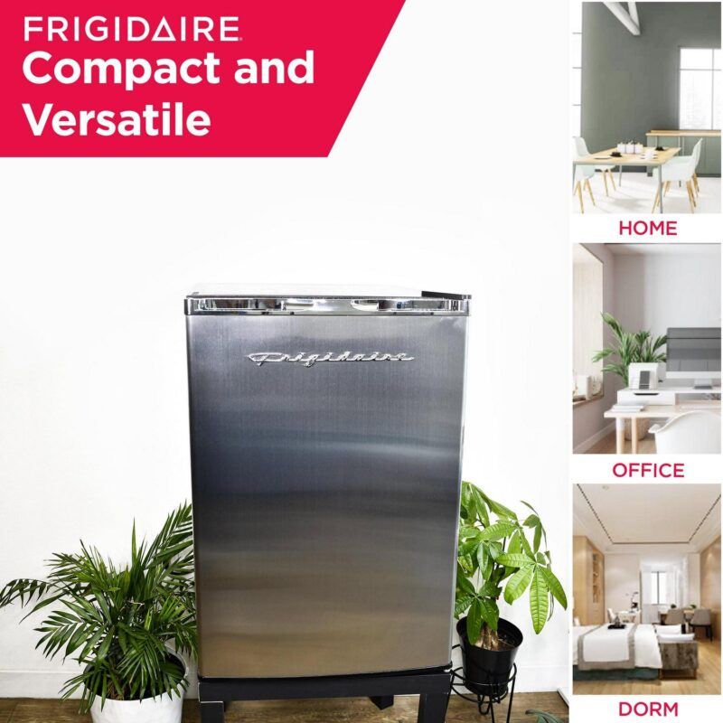 Frigidaire, 4.5 Cu. Ft. Compact Fridge with Chrome Trim - EFR492, Platinum - Image 10
