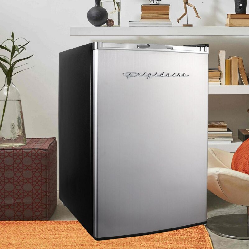 Frigidaire, 4.5 Cu. Ft. Compact Fridge with Chrome Trim - EFR492, Platinum - Image 5