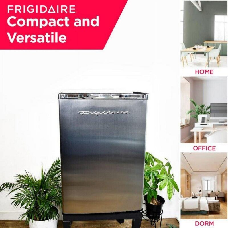 Frigidaire, 4.5 Cu. Ft. Compact Fridge with Chrome Trim - EFR492, Platinum - Image 21