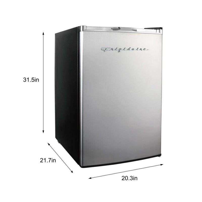 Frigidaire, 4.5 Cu. Ft. Compact Fridge with Chrome Trim - EFR492, Platinum - Image 6