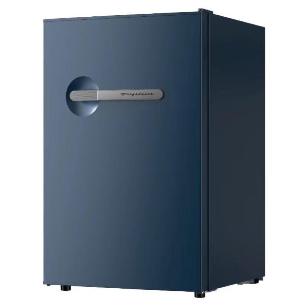 Frigidaire 4.5 cu. ft. retro compact fridge built-in side bottle opener W: 21.65  x L: 22.24  X H: 32.91  (Azure)