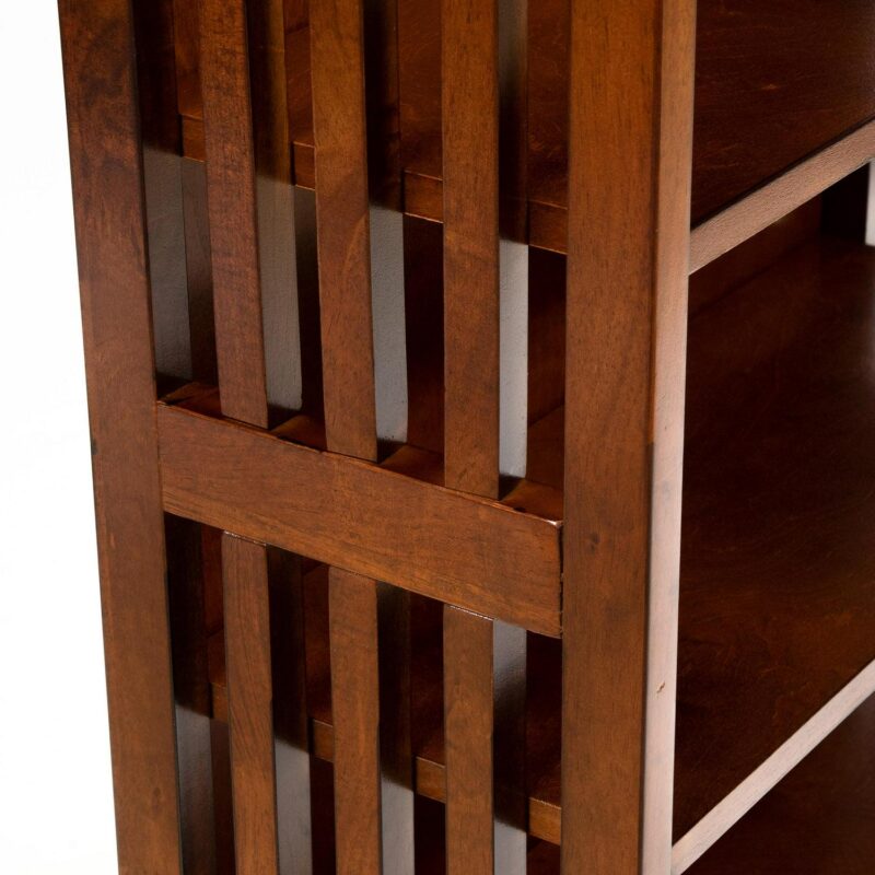 Furniture of America Aziz 5-Shelf Bookcase, Antique Oak - Image 10