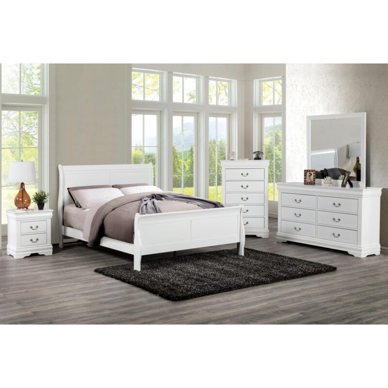 Furniture of America Vrai 6-Drawer Solid Wood White Dresser - Image 6