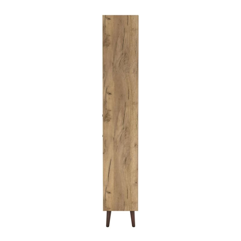Furniture of America Nye Mid-Century Modern 5-Shelf Standard Bookcase with Light Oak - Image 4