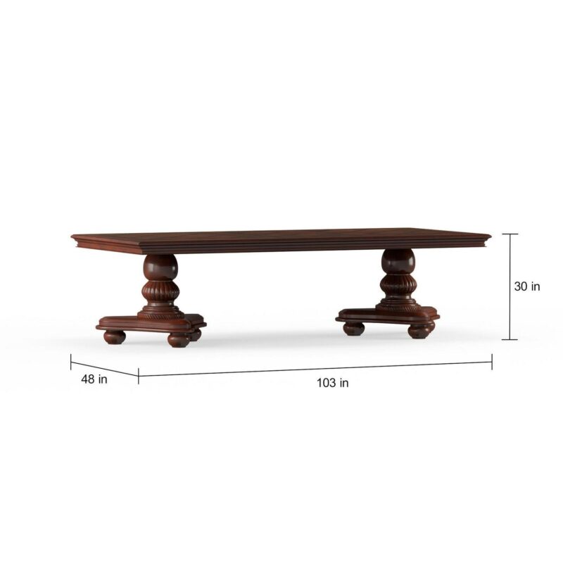 Furniture of America Paxton Traditional Dining Table, Brown Cherry - Image 6