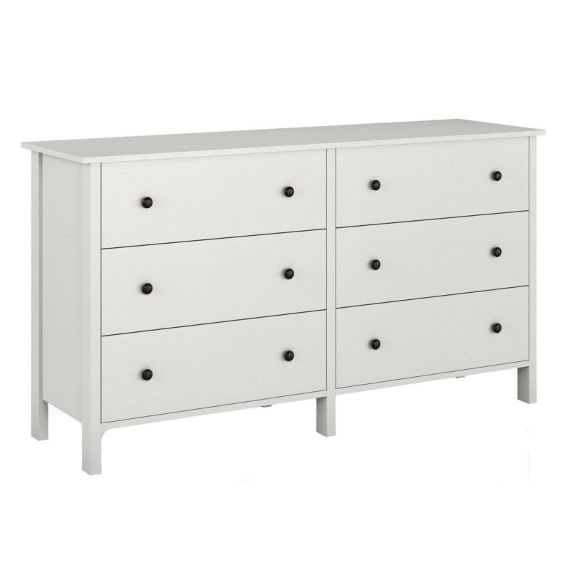 Furniture of America Gabriel 6-Drawer Dresser, White - Image 4
