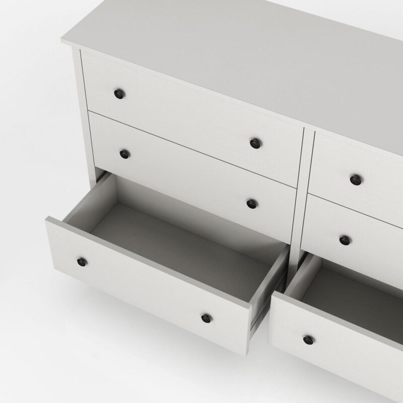 Furniture of America Gabriel 6-Drawer Dresser, White - Image 9