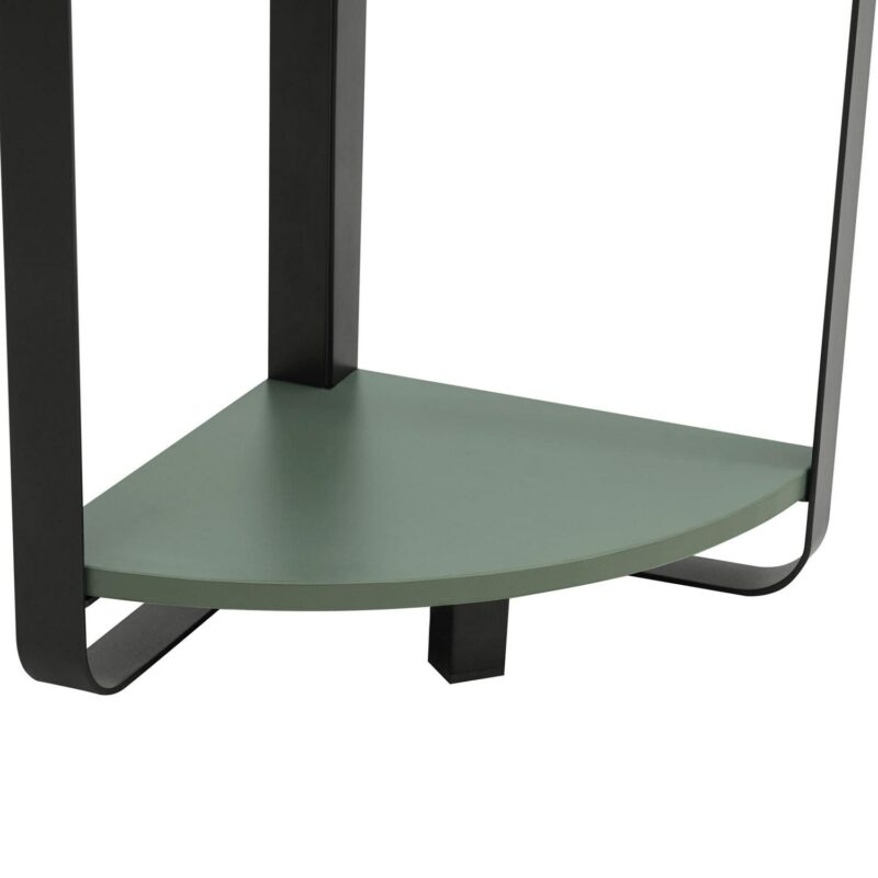 Furniture of America Kono Adult Contemporary 5-Shelf Corner Bookcase, Sage Green - Image 10