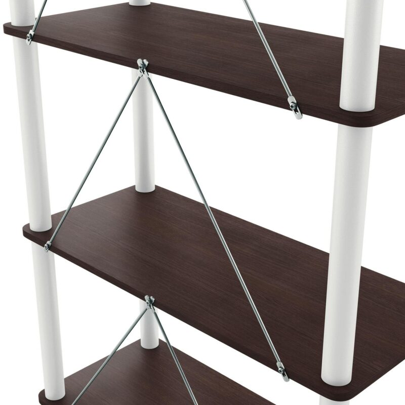 Furniture of America Brooks Adult Open Display Shelf Bookcase, 5-Tier 27-inch Shelves, Espresso - Image 5