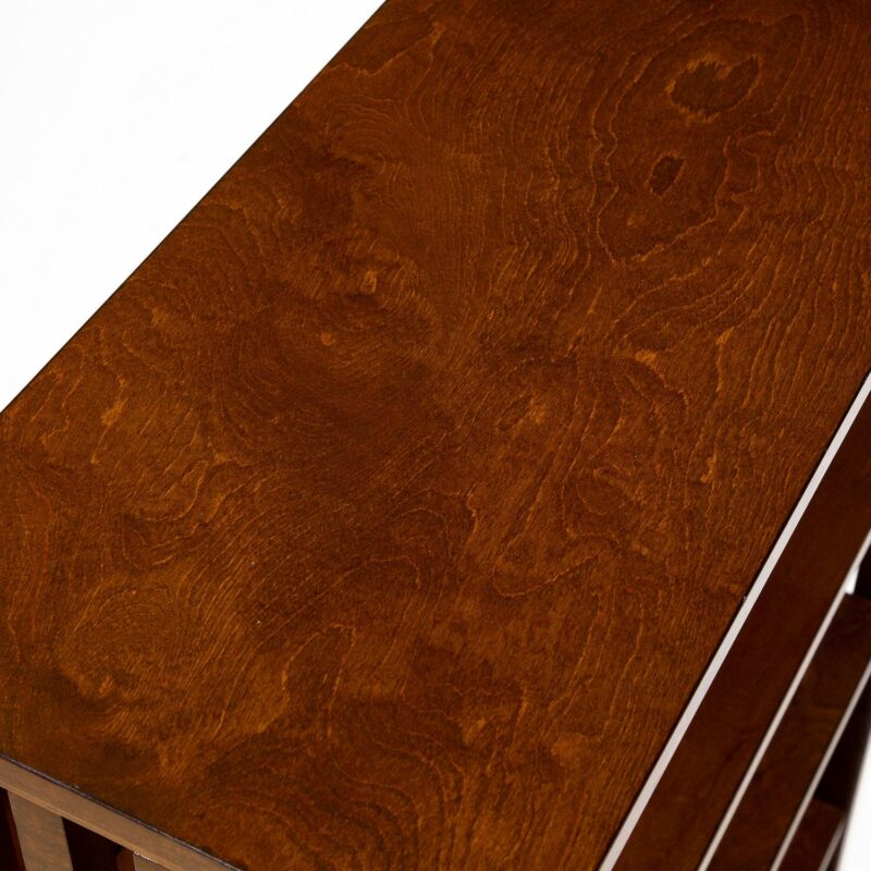 Furniture of America Aziz 5-Shelf Bookcase, Antique Oak - Image 8