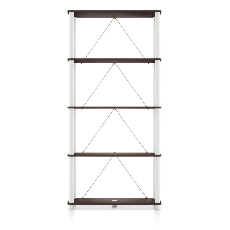 Furniture of America Brooks Adult Open Display Shelf Bookcase, 5-Tier 27-inch Shelves, Espresso - Image 8
