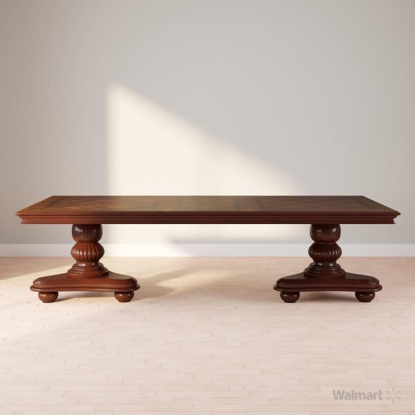 Furniture of America Paxton Traditional Dining Table, Brown Cherry