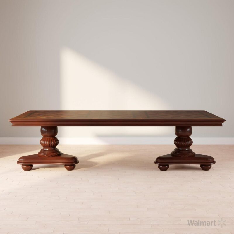 Furniture of America Paxton Traditional Dining Table, Brown Cherry