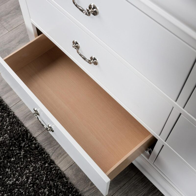 Furniture of America Vrai 6-Drawer Solid Wood White Dresser - Image 5