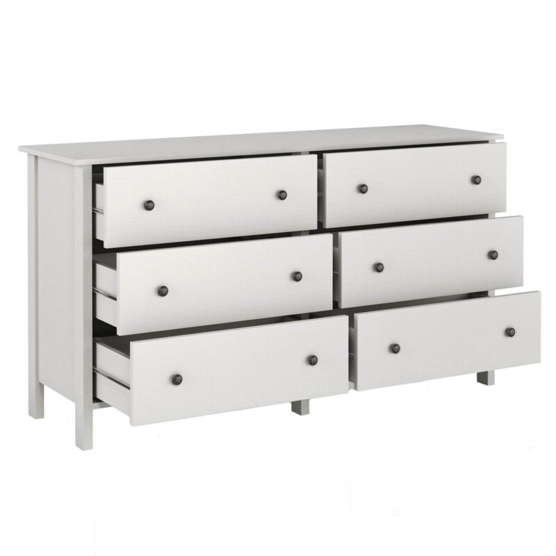 Furniture of America Gabriel 6-Drawer Dresser, White - Image 6