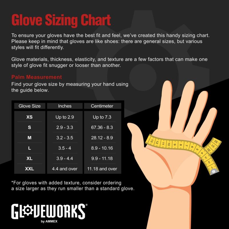 GLOVEWORKS Black Nitrile Gloves for Auto, Detailing, Mechanics, M, 100 Count - Image 6