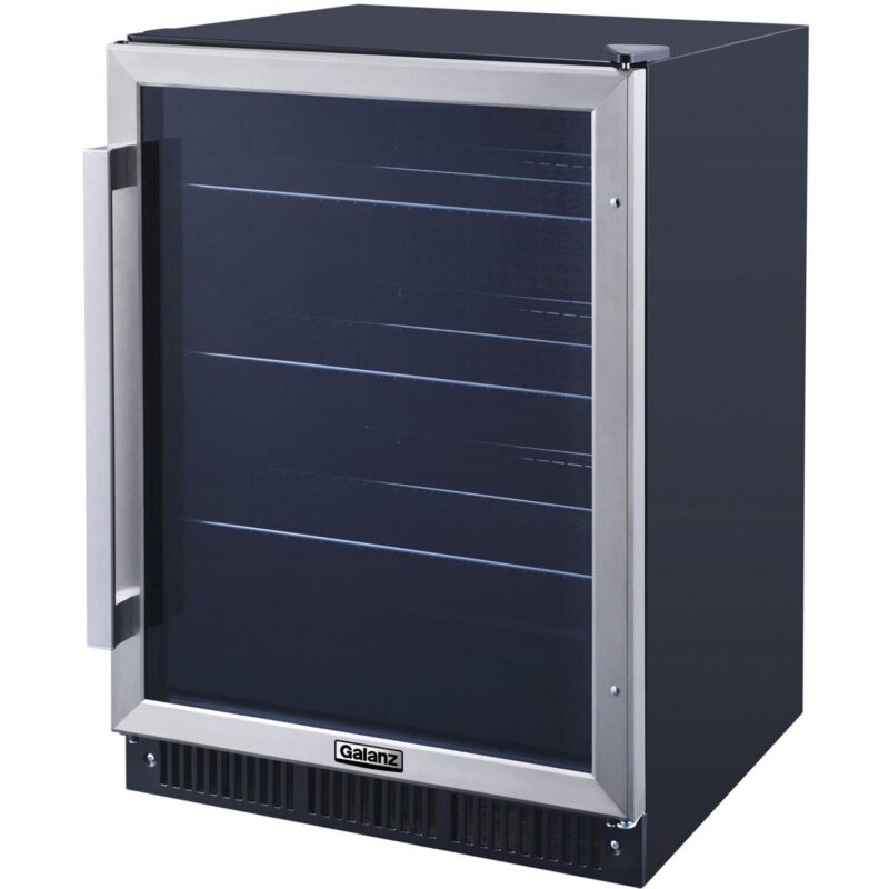 Galanz 5.7 Cu. ft 172 Cans French Door Beverage Refrigerator, Stainless Steel, 23.4 in Wide, New - Image 7