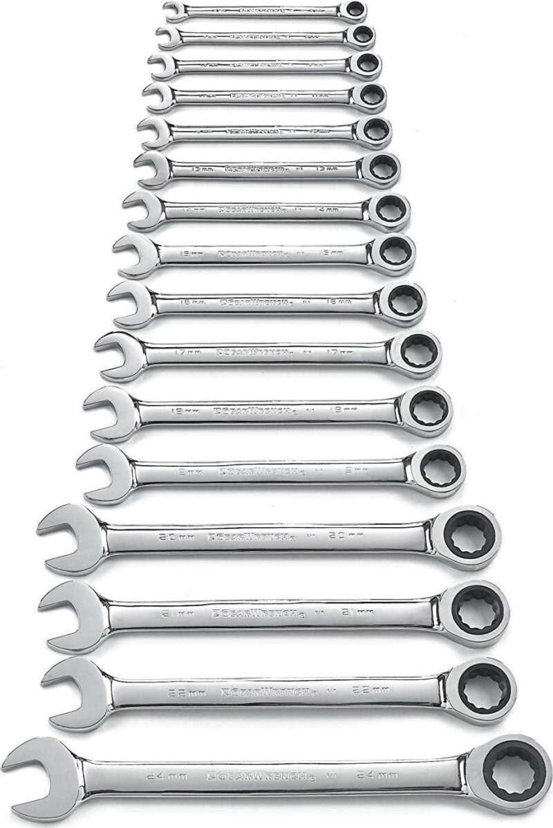 GearWrench 9416 16-Piece Metric Master Ratcheting Wrench Set - Image 2