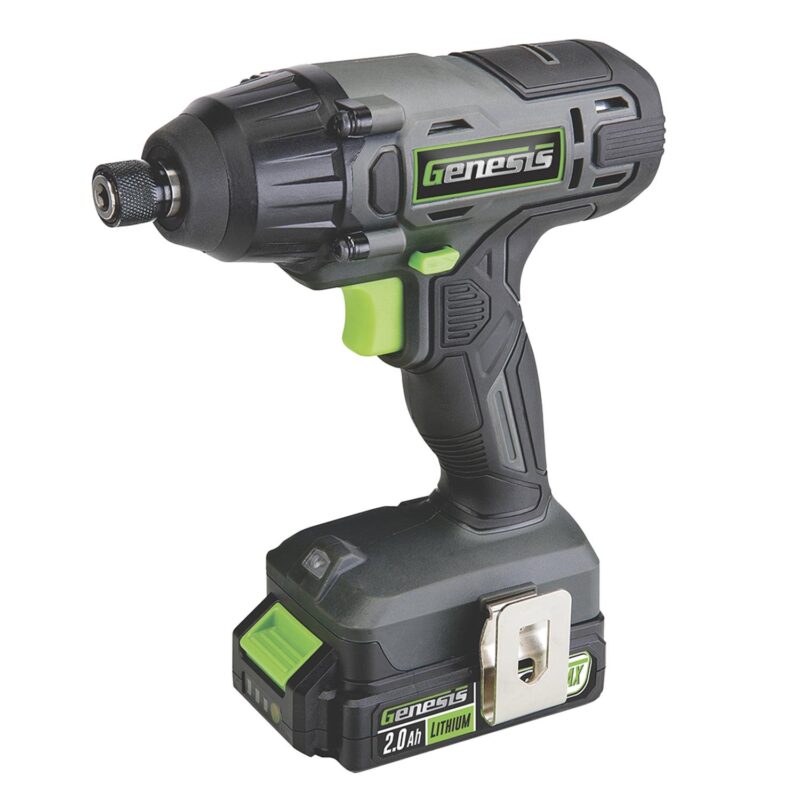 Genesis 20-Volt Cordless Li-Ion 2-Speed Drill Driver/Impact Driver Combo Kit, GL20DIDKB2 - Image 2