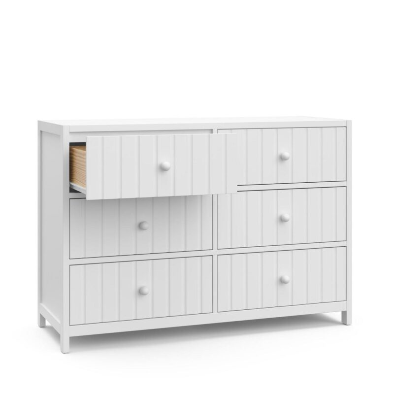 Graco Teddi 6 Drawer Nursery Double Dresser, White - Image 12