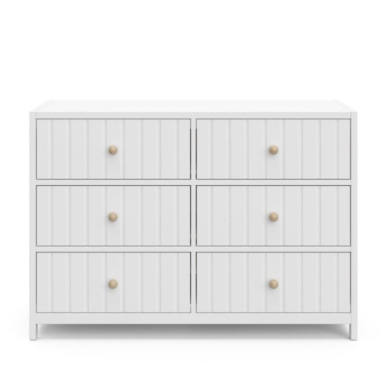 Graco Teddi 6 Drawer Nursery Double Dresser, White - Image 6
