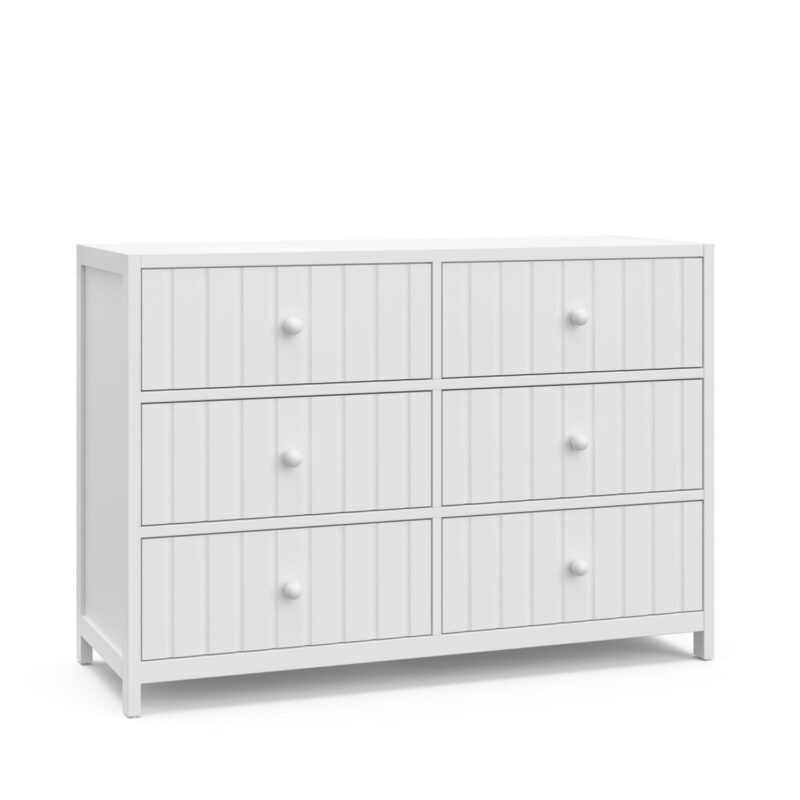 Graco Teddi 6 Drawer Nursery Double Dresser, White - Image 10