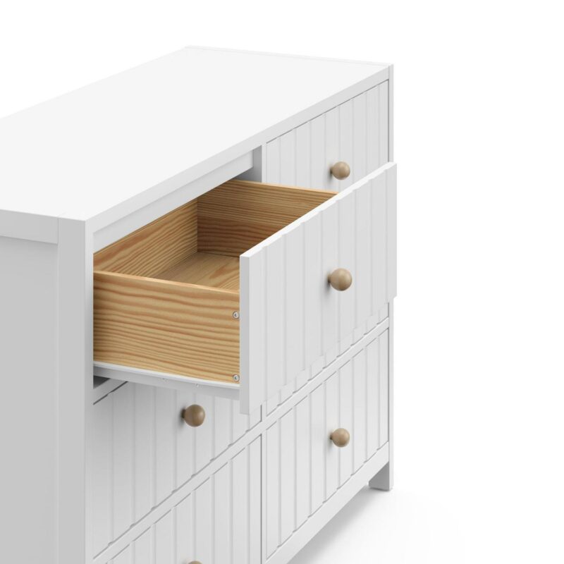 Graco Teddi 6 Drawer Nursery Double Dresser, White - Image 8