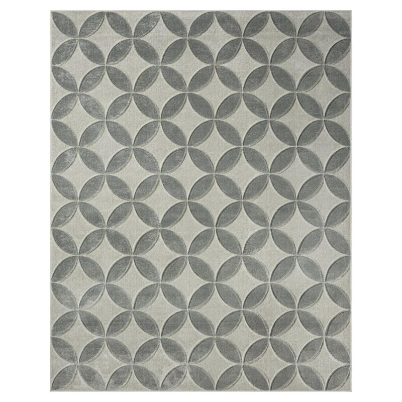 Grey Carved Petals Indoor Area Rug, High-Low Pile, Better Homes and Gardens, 8' x 10' - Image 5