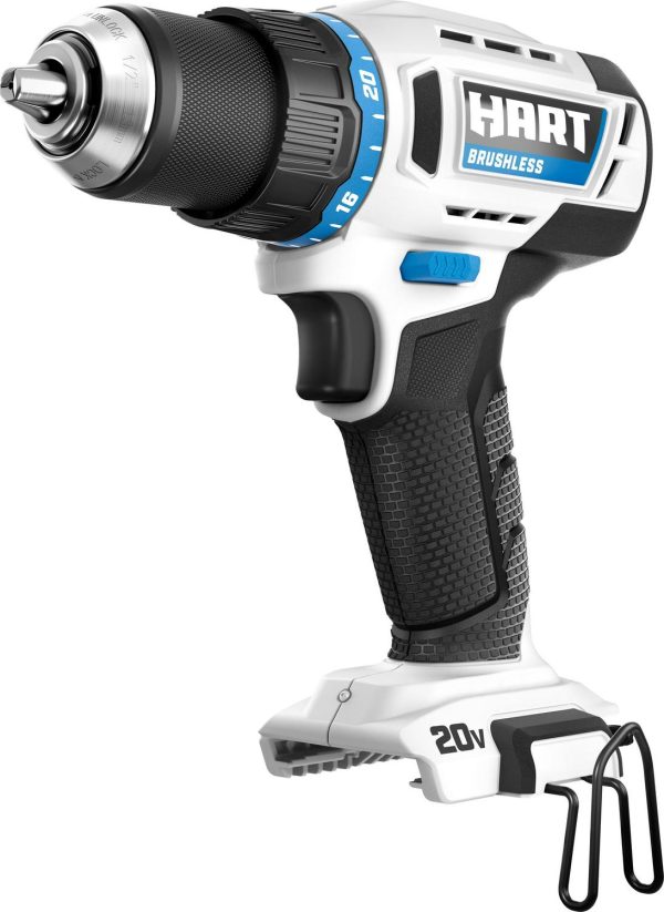 HART Cordless 20-Volt Brushless 1/2-inch Drill/Driver (Battery Not Included), New Condition