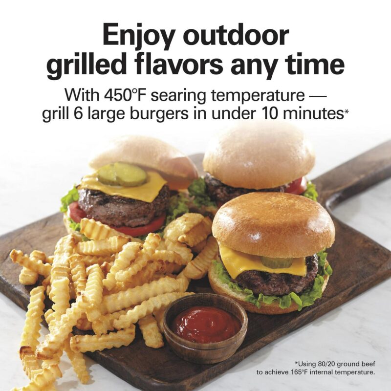Hamilton Beach Sure-CrispA Air Fry and Grilling Oven, 6 Slice Capacity, Stainless Steel Exterior, 31395 - Image 3