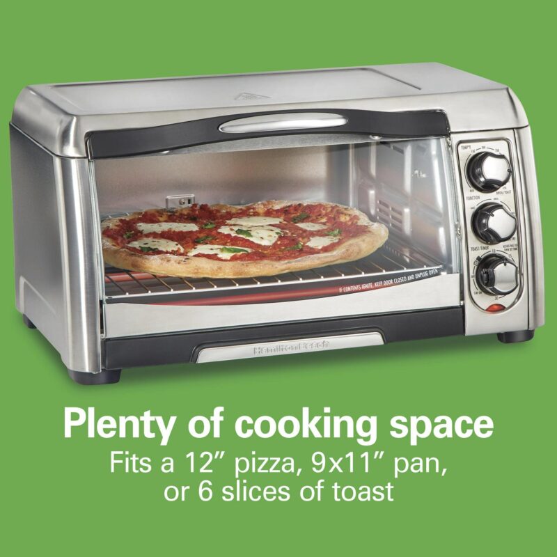 Hamilton Beach Sure-Crisp Air Fryer Toaster Oven, 6 Slice Capacity, Stainless Steel - Image 4