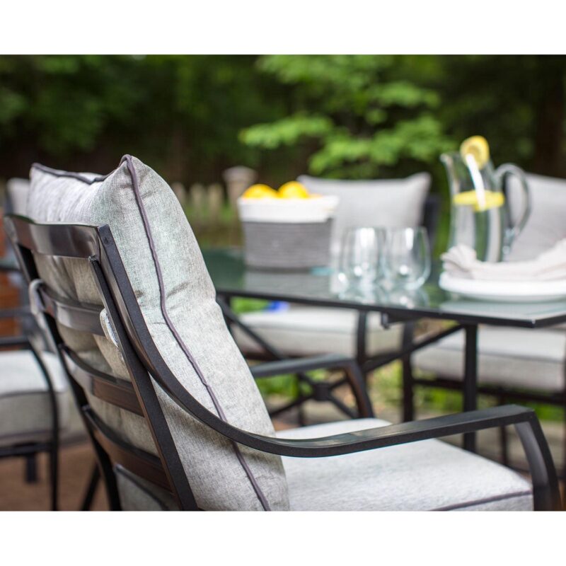 Hanover Lavallette 7-Piece Outdoor Patio Dining Set in Gray, LAVALLETTE7PC - Image 13