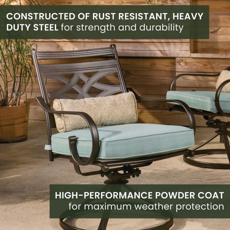 Hanover Montclair 5-Piece Patio Dining Set - Image 4