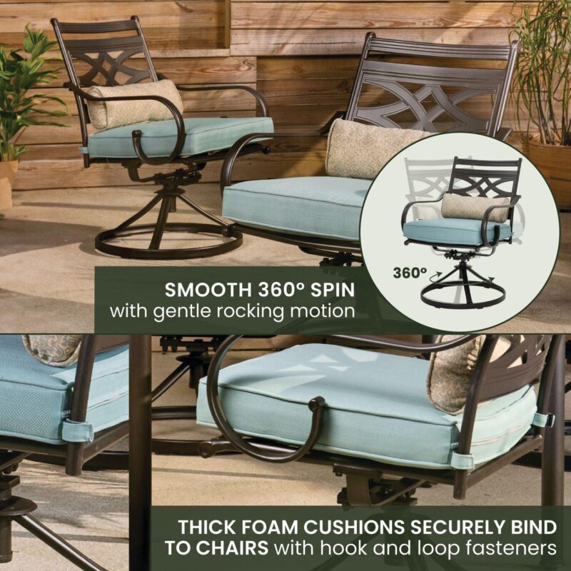Hanover Montclair 5-Piece Patio Dining Set - Image 5