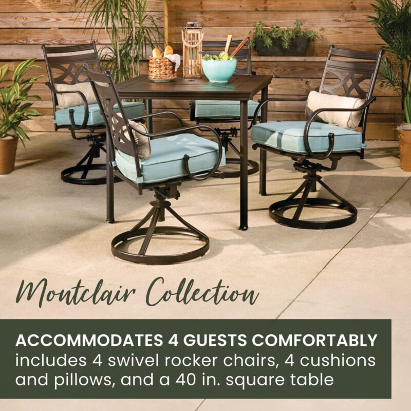 Hanover Montclair 5-Piece Patio Dining Set - Image 3