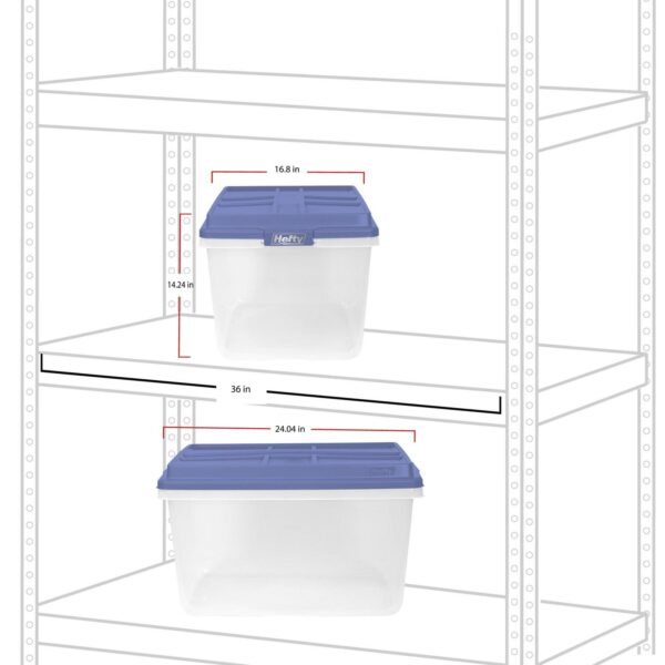 Hefty 72 Qt Clear Pl a00d0f1d8235f66270c5a58f26502208