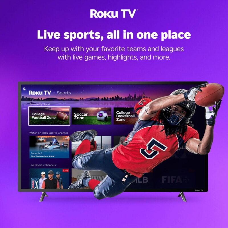 Hisense 65  Class U6HR Series QLED 4K UHD Roku Smart TV (65U6HR, 2024 Model) - QLED, Dolby Vision A. Atmos, Motion Rate 240, Full Array Local Dimming, Voice Remote - Image 14