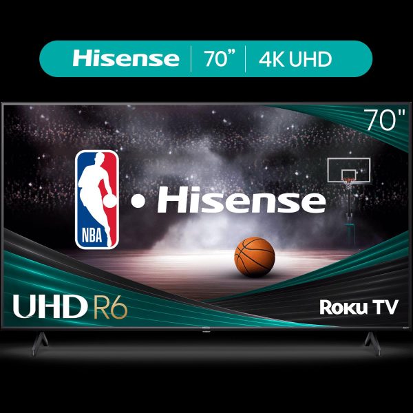 Hisense 70  Class 4K UHD LED LCD Roku Smart TV HDR R6 Series 70R6E4