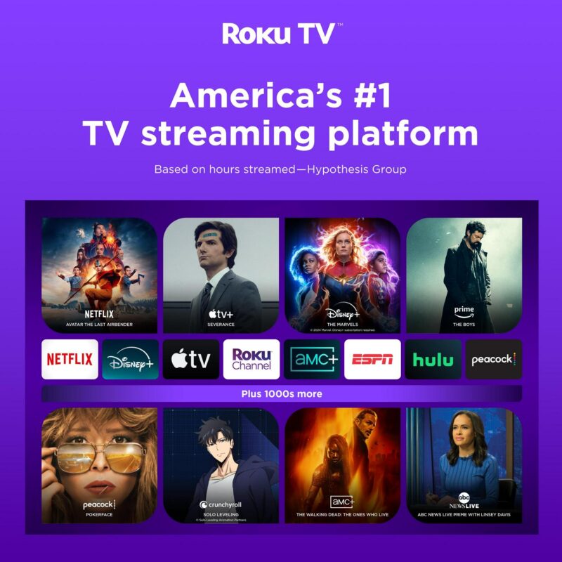 Hisense 70  Class 4K UHD LED LCD Roku Smart TV HDR R6 Series 70R6E4 - Image 11