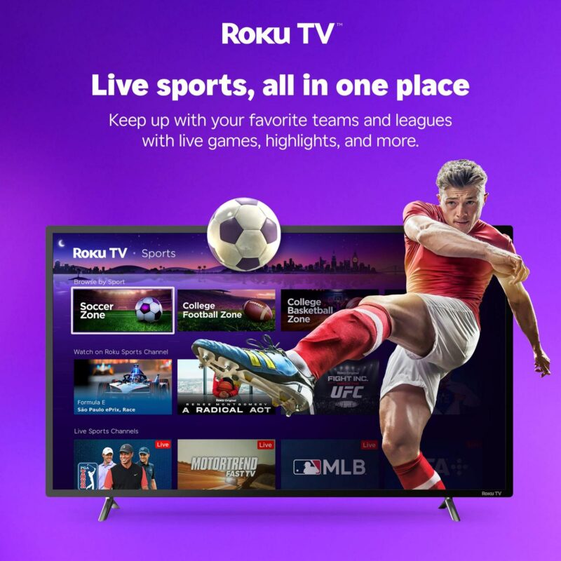 Hisense 75  Class 4K UHD LED LCD Roku Smart TV HDR R6 Series 75R6E4 - Image 13