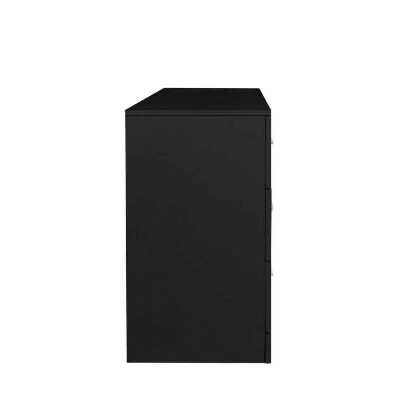 Hommoo Furniture,6 Drawer Double Dresser for Bedroom, Wide Storage Cabinet for Living Room Home Entryway, Black - Image 8