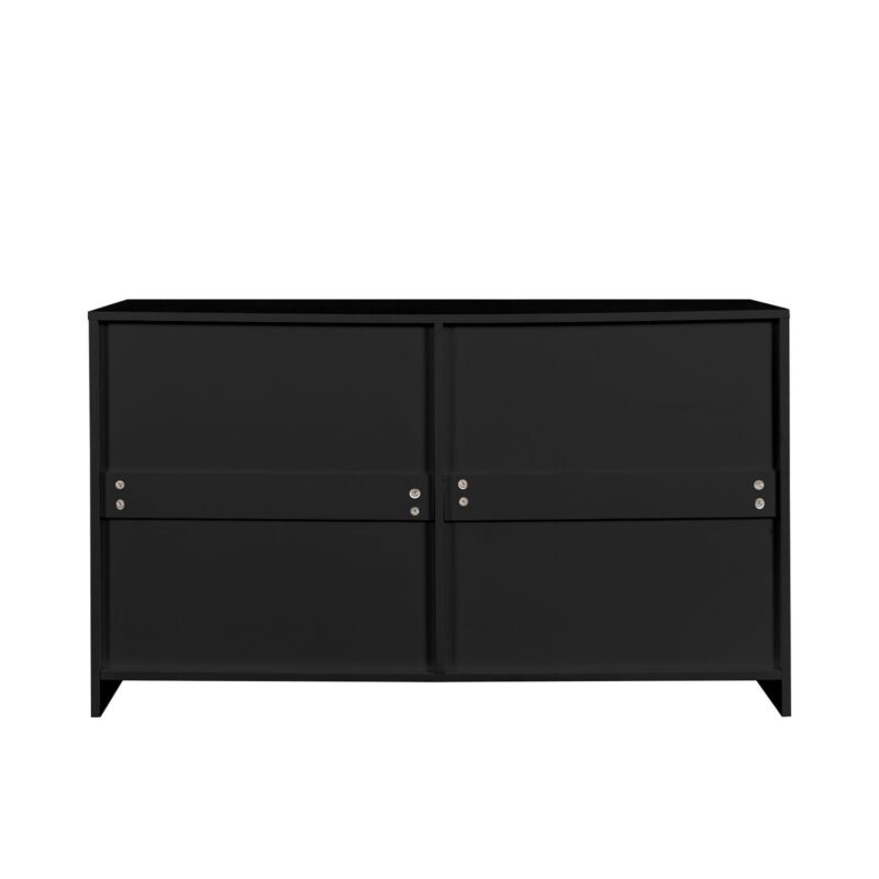 Hommoo Furniture,6 Drawer Double Dresser for Bedroom, Wide Storage Cabinet for Living Room Home Entryway, Black - Image 7