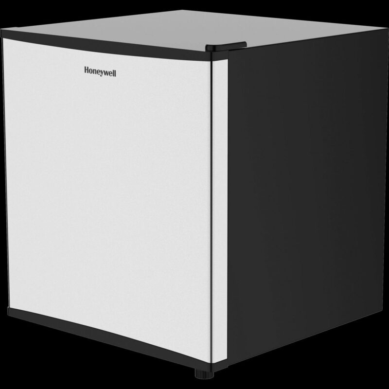 Honeywell Compact Refrigerator 1.6 Cu Ft Mini Fridge with Freezer, Single Door, Low noise, for Bedroom, Office, Dorm with Adjustable Temperature Settings, Stainless Steel - Image 3