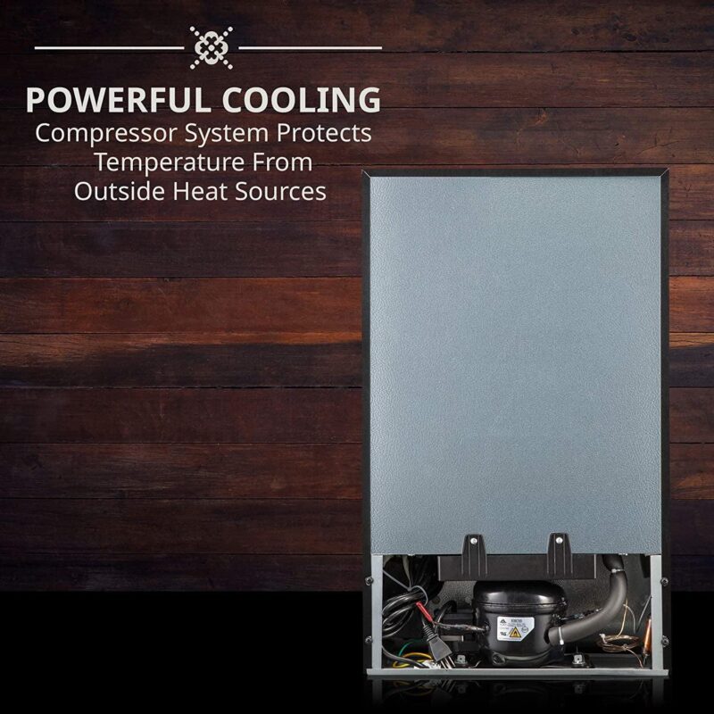 Ivation 24 Bottle Compressor Wine Cooler Refrigerator w/ | Large Freestanding Wine Cellar Glass Door Black - Image 7