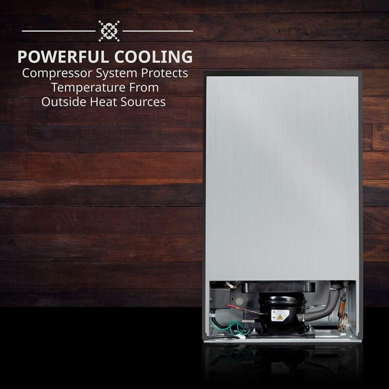 Ivation 34 Bottle Compressor Wine Cooler Refrigerator, Glass Door Black - Image 7